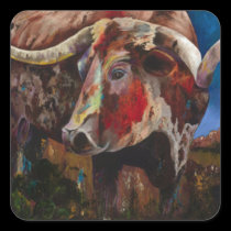 Longhorn Bull Business stickers