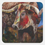 Longhorn Bull Business Stickers