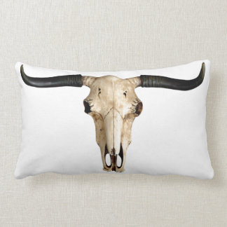 cow skull pillow