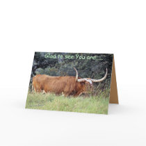 Longhorn-GW-customize Greeting Card