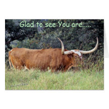 Longhorn-GW-customize Greeting Card