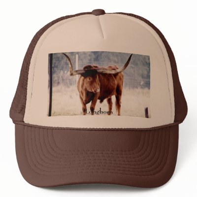 Longhorn Truckers Mesh Hat by chysshirts
