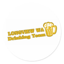 Longview Drinking Team tee shirts Sticker