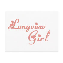 Longview Girl tee shirts Postcard