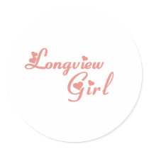 Longview Girl tee shirts Sticker