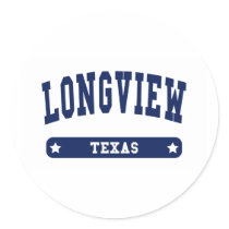 Longview Texas College Style tee shirts Sticker