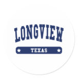 Longview Texas College Style tee shirts Sticker