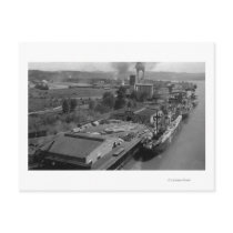Longview, WA - Port View from Air Post Card