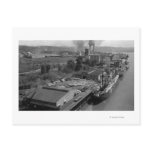 Longview, WA - Port View from Air Post Card