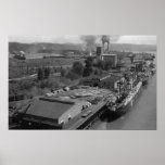 Longview, WA - Port View from Air Posters