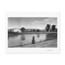 Longview, WA Town View Lake Sacajawea Photograph Post Card