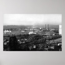 Longview, WA View of Long-Bell Lumber Co Print