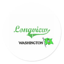 Longview Washington City Classic Sticker