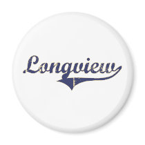 Longview Washington Classic Design Refrigerator Magnet