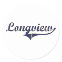 Longview Washington Classic Design Sticker