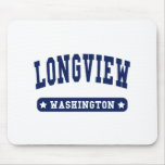 Longview Washington College Style tee shirts Mousepad
