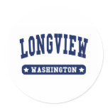 Longview Washington College Style tee shirts Sticker