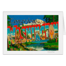 Longview, Washington - Large Letter Scenes Cards