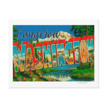 Longview, Washington - Large Letter Scenes Post Cards