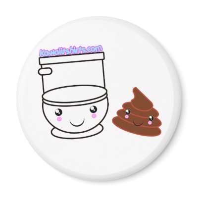 Loo & Poo Kawaii friends t-shirts & more Magnets by kawaiitshirts