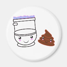 Loo & Poo Kawaii friends t-shirts & more Magnets
