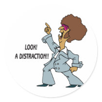 Look A Distraction Sticker