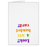 Look!! a Left Handed Card!! card
