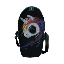 Look! A ugly one-horned mule! Courier Bag