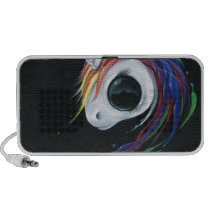 Look! A ugly one-horned mule! speakers