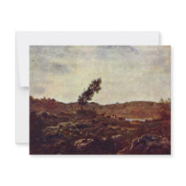 Look At Barbizon By Rousseau Théodore Custom Announcements