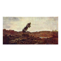 Look At Barbizon By Rousseau Théodore Picture Card