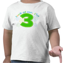Look at Me, I'm 3 - Green Tshirts