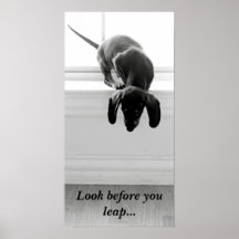 Look before you leap... posters