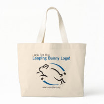 Look for the Leaping Bunny Tote Bags