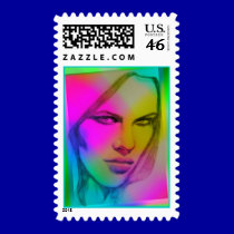 look inside these eyes of love postage