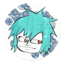 Look into my anime eyes stickers