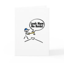 Look Mom No Roids cards by TeeZazzle Look Mom No Roids cards