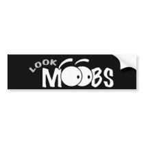 Look Moobs - Man Boobs Bumper Stickers