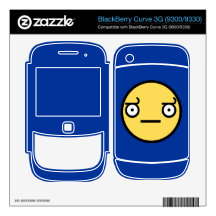 Look of Disapproval BlackBerry Curve Skin