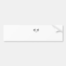 look of disapproval bumper sticker