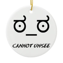 Look of Disapproval Cannot Unsee Christmas Ornaments