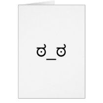 Look of Disapproval Card