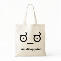 Look of Disapproval Disappoint Tote Bag