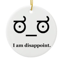 Look of Disapproval Disappoint Christmas Tree Ornament