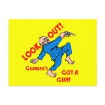 Look Out! Grandpa's Got a Gun! postcards