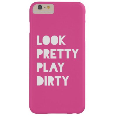 Look Pretty Funny Quotes Hot Pink Iphoine Barely There iPhone 6 Plus Case