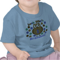 Look Who's 1 Owl First Birthday Shirt