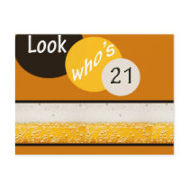 look whos 21 postcards
