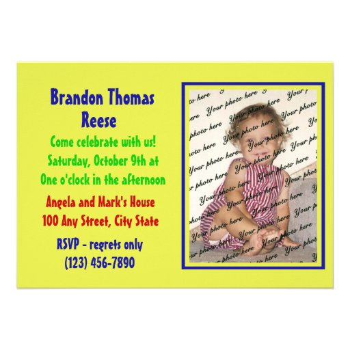 Look Who's 2/ Birthday Invite
