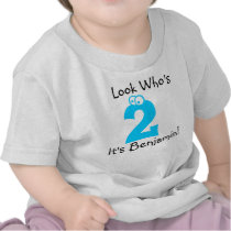 Look Who's 2 Customizable Birthday Tshirt